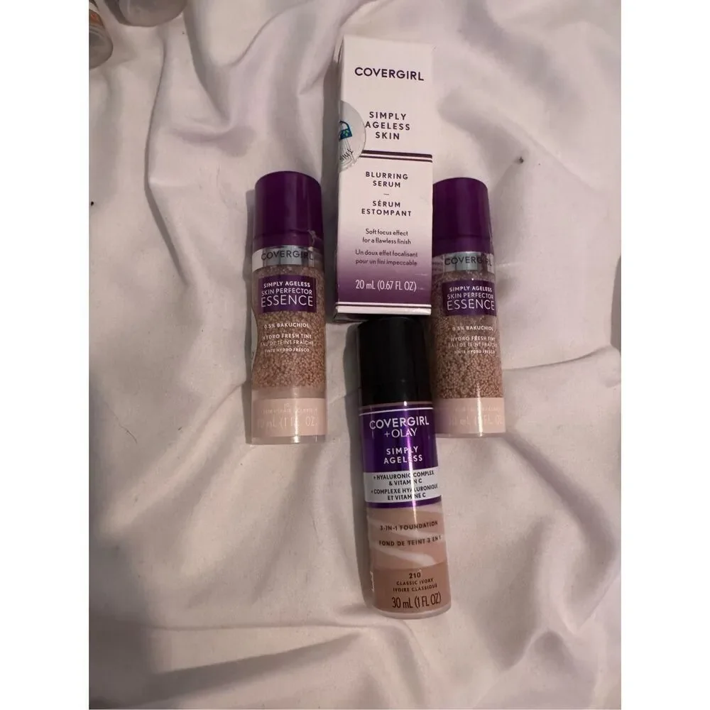 Cover girl x Olay 4x medium 3 in 1 essence + foundation makeup + blurring primer